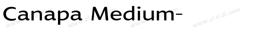 Canapa Medium字体转换